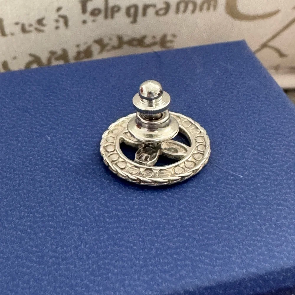 John Hardy .925 Sterling Silver Collectible Kawung Round  Pin / Tie Tac